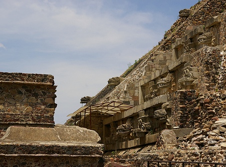 Citadel and the Pyramid of the Feathered Serpent aka Temple of Quetzalcoatl (Teotihuacan Archaeological Site)